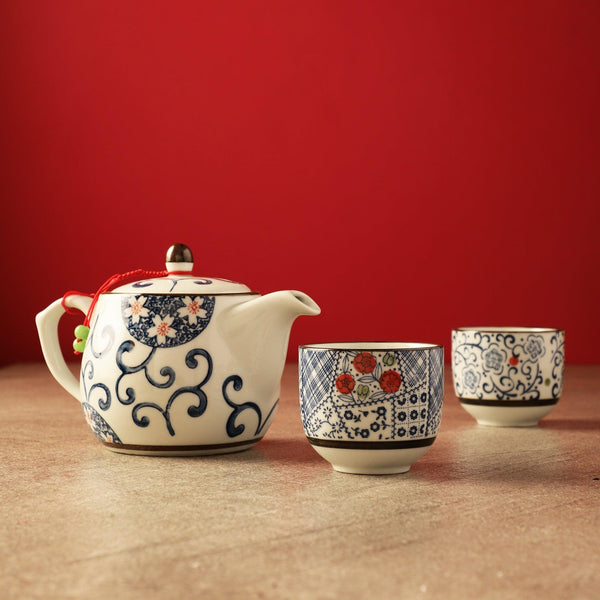 Ceramic Oriental Tea set - The Decor Mart 