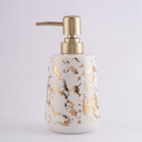 Marble Textured Soap Dispenser - White - The Decor Mart 