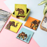 Royal Elephant Coaster- Set of 4 - The Decor Mart 