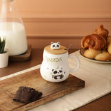 Ceramic Panda Mug With spoon - The Decor Mart 