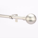 SS Ball Finial Extendable Curtain Rod SS 19MM (Hardware Included) - The Decor Mart 