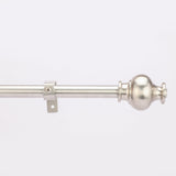 SS Typho Finial Extendable Curtain Rod SS 19MM (Hardware Included) - The Decor Mart 
