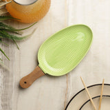 Shovel Ceramic Serving Platter- Green - The Decor Mart 