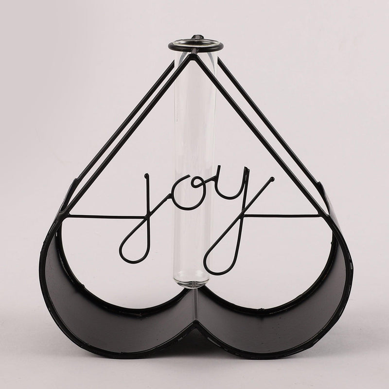 Joy Testube Planter- Black - The Decor Mart 