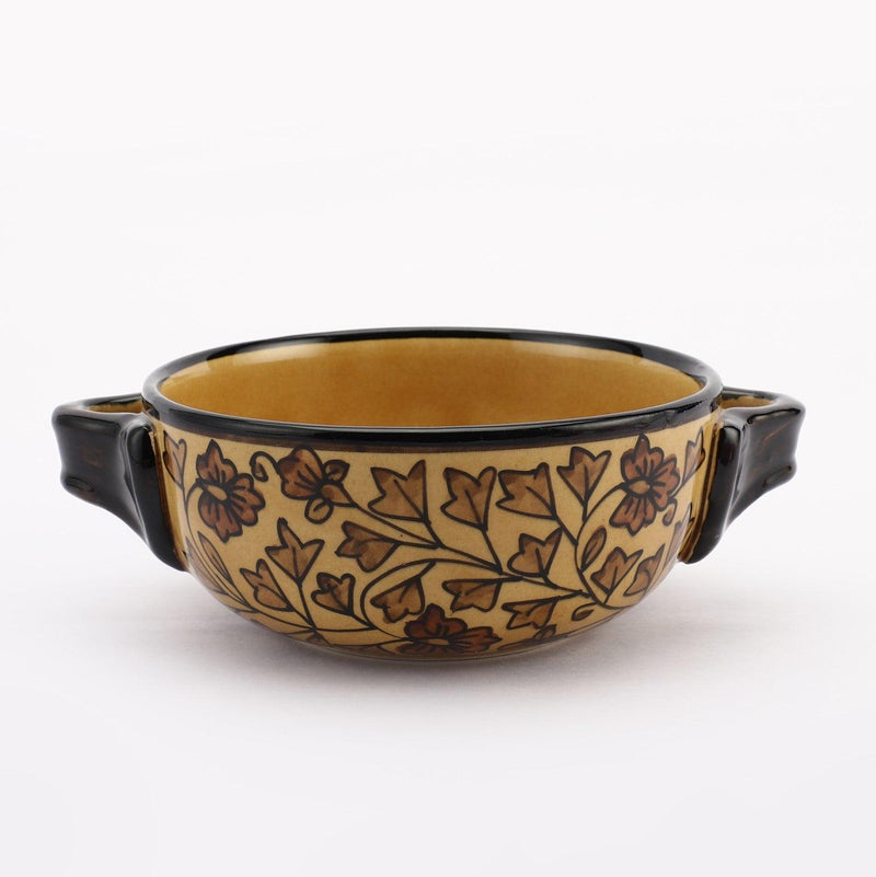 Ceramic Maple Handpainted Bowl - The Decor Mart 