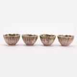 Ceramic Frosted Bowl- Set Of 4 - The Decor Mart 