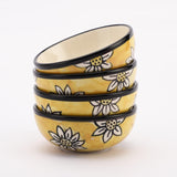 Ceramic Flora Bowl- Set of 4 - The Decor Mart 