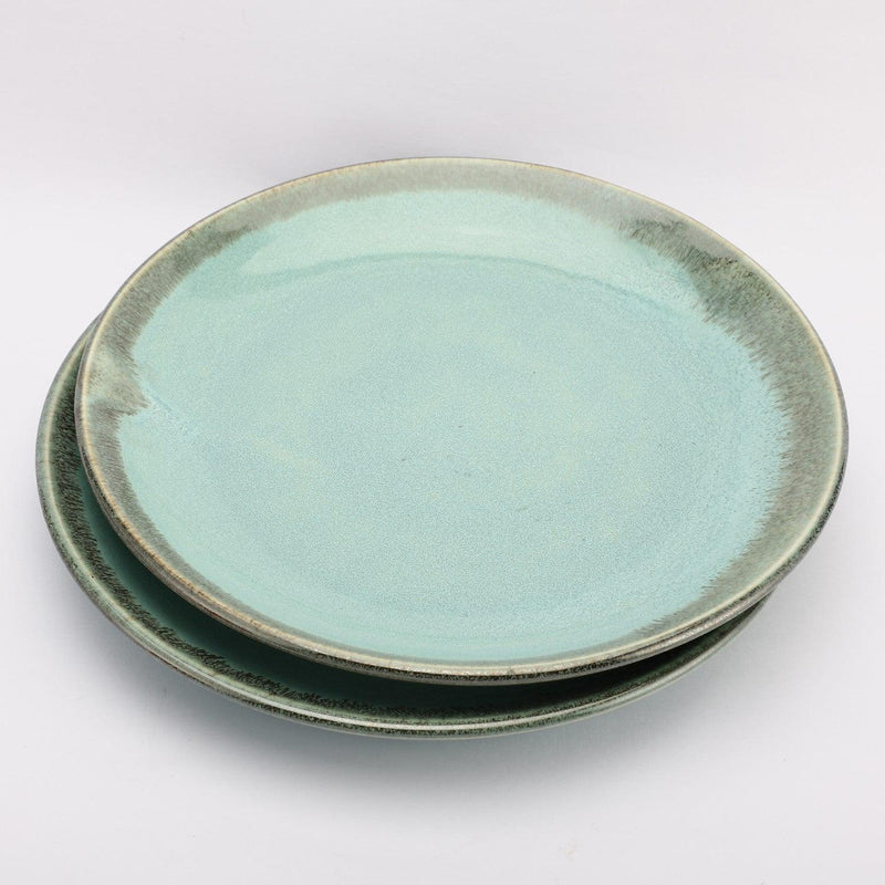 Ceramic Seaweed Quarter Plate- Set  Of 2 - The Decor Mart 
