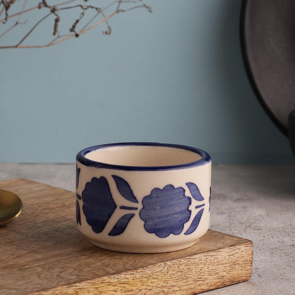 Ceramic Blue Pottery Chutney Bowl - The Decor Mart 