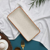 Ceramic Minimal Serving Platter - The Decor Mart 