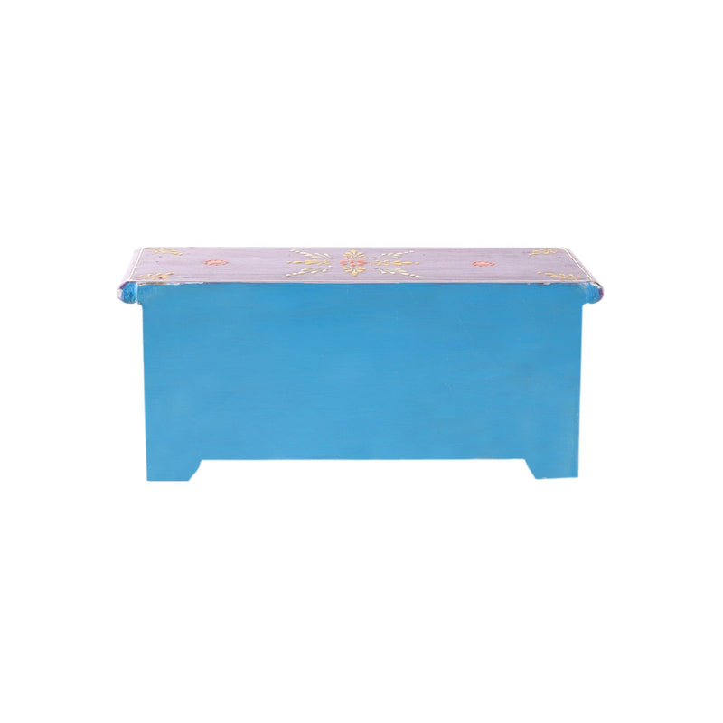 The Decor Mart Handpainted Floral Wood & Ceramic Jewellery Box (3 Drawers) - The Decor Mart 
