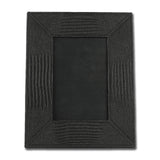Leather Photo Frame- Black - The Decor Mart 