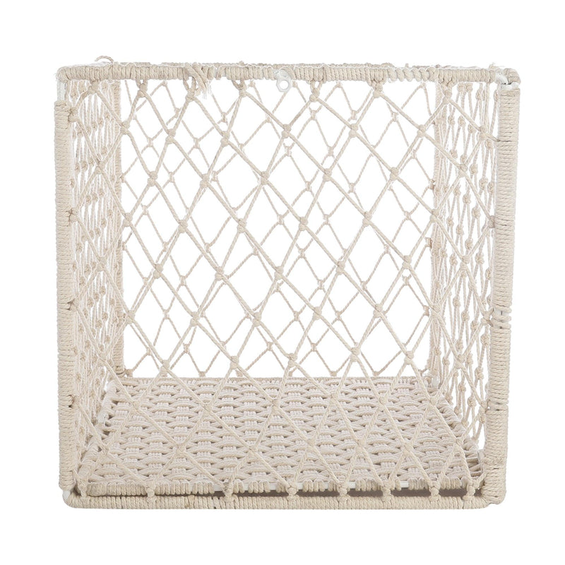 Macrame Square Multipurpose Basket - The Decor Mart 