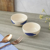 Ashoka Leaf Ceramic Bowl- Set od 2
