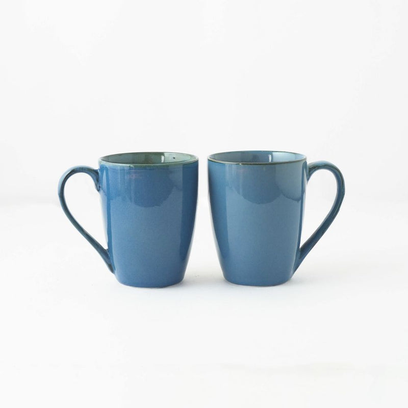 Cobalt Blue Ceramic Coffee Mug- Set of 4