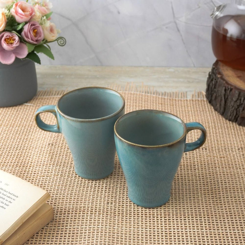 Blue Asorted  Ceramic Mug- Set of 2