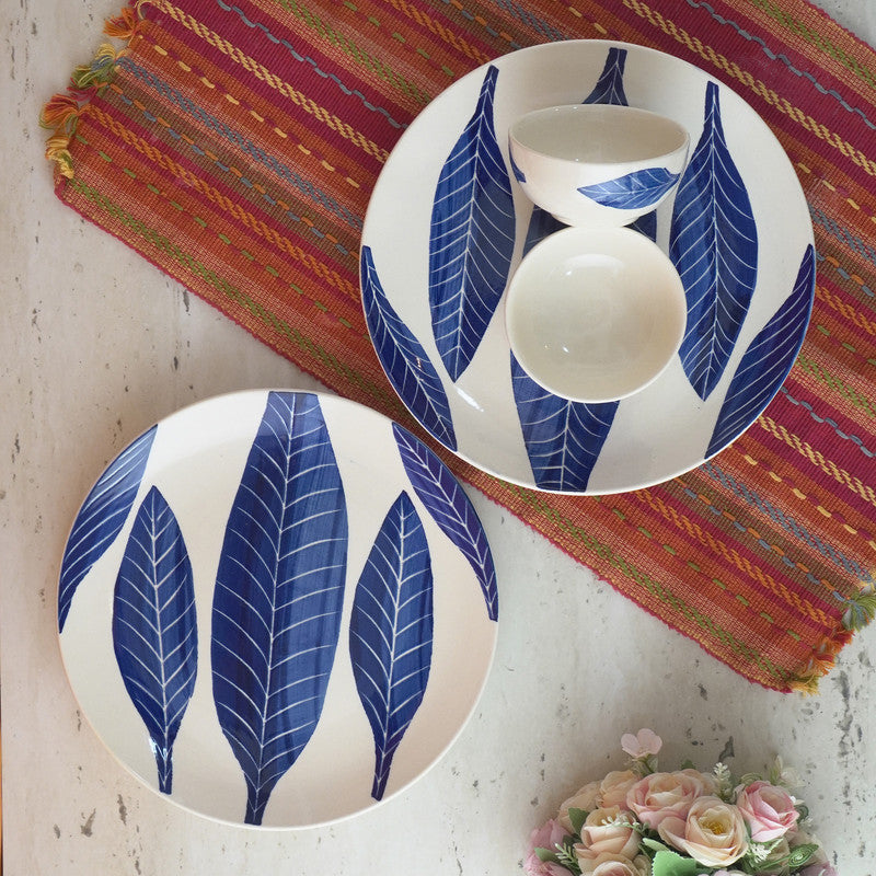 Ashoka Leaf Dinner Set- Set of 4