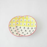 Dualistic Design Ceramic Quarter Plates- Set of 2 