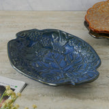 Ceramic Modern Platter- Blue