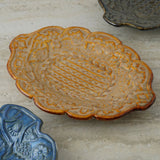 Ceramic Textured Platter- Yellow