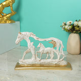 Resin Horse Statue With Baby Horse Animal Figurine