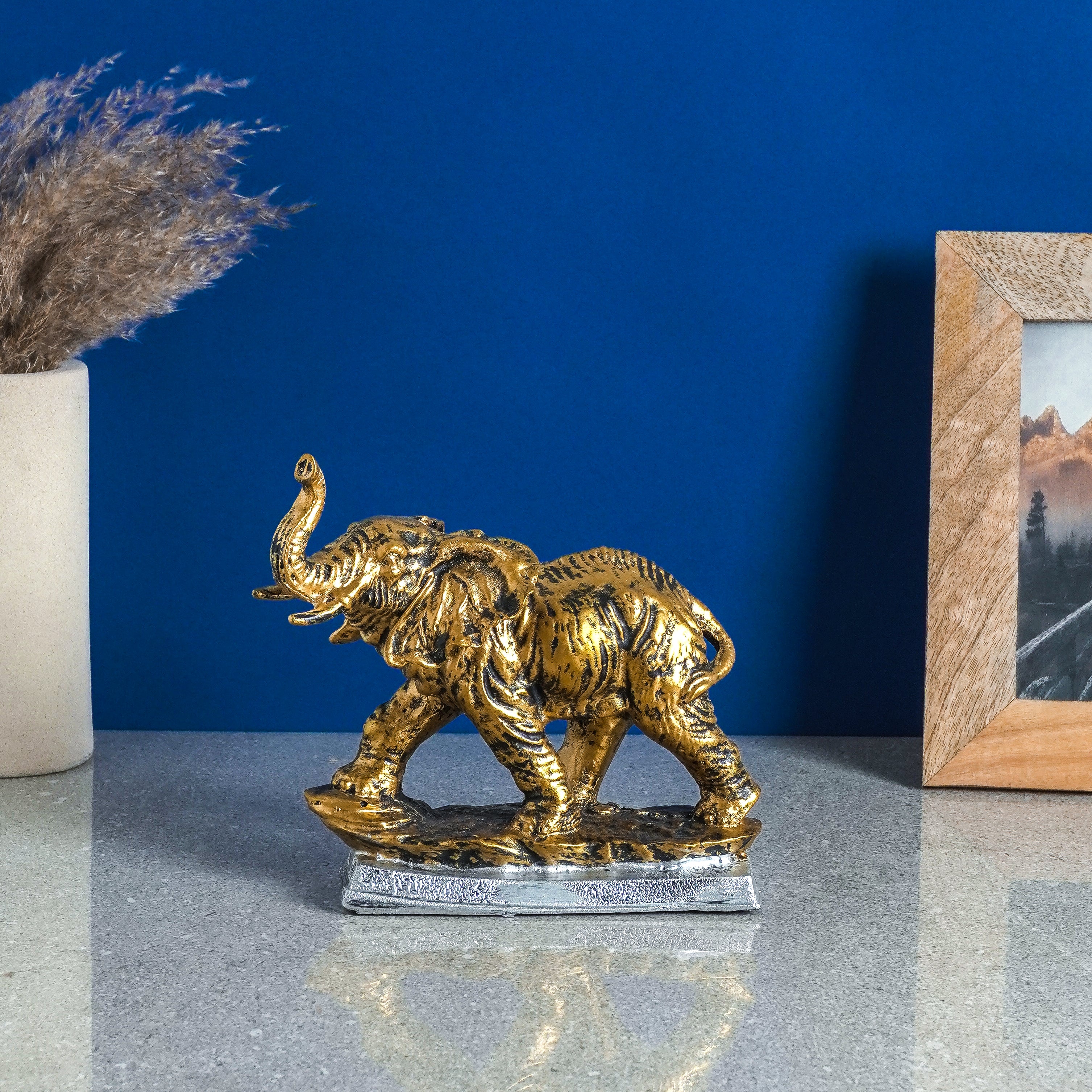 Elephant Sculpture Gold Table Decor – The Decor Mart