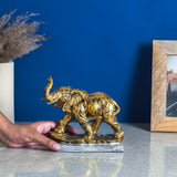 Elephant Sculpture Gold Table Decor