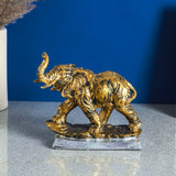 Elephant Sculpture Gold Table Decor