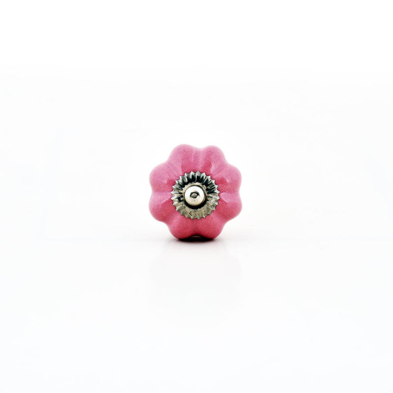 Pink Ceramic Decorative Knobs - Set Of 4 - The Decor Mart 