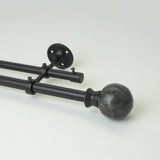 Copy of Magnamo MOP Extendable Double Curtain Rod Black 25MM (Hardware Included) - The Decor Mart 