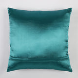 Satin Cushion Cover- Turquoise (Set of 2) - The Decor Mart 
