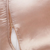 Cross Satin Cushion Cover- Black & Pink (Set of 2) - The Decor Mart 