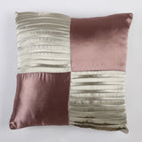 Satin Cushion Cover- White & Pink (Set of 2) - The Decor Mart 