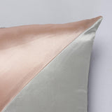 BW Asymmetrical Satin Cushion Cover- Pink (Set of 2) - The Decor Mart 