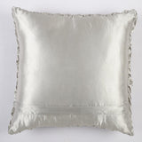 Smocked Satin Cushion Cover- Ivory (Set of 2) - The Decor Mart 