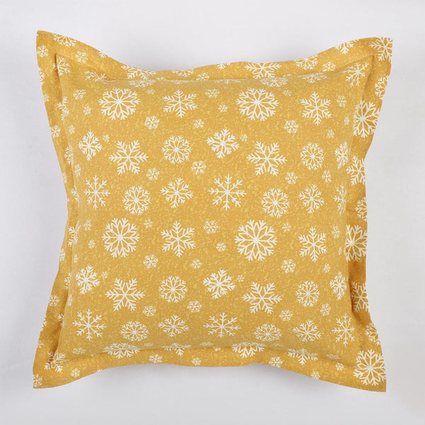 Cotton Printed Cushion Cover- Yellow (Set of 5) - The Decor Mart 