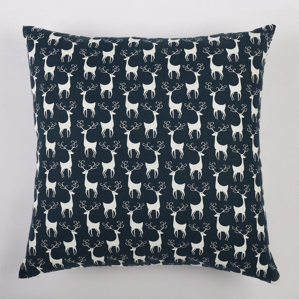 Cotton Two Way Printed Cushion Cover- Blue (Set of 5) - The Decor Mart 