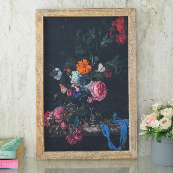 Vintage Flowers Canvas Painting