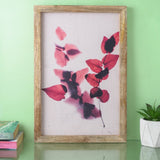 Pink Leaves Canvas Painting