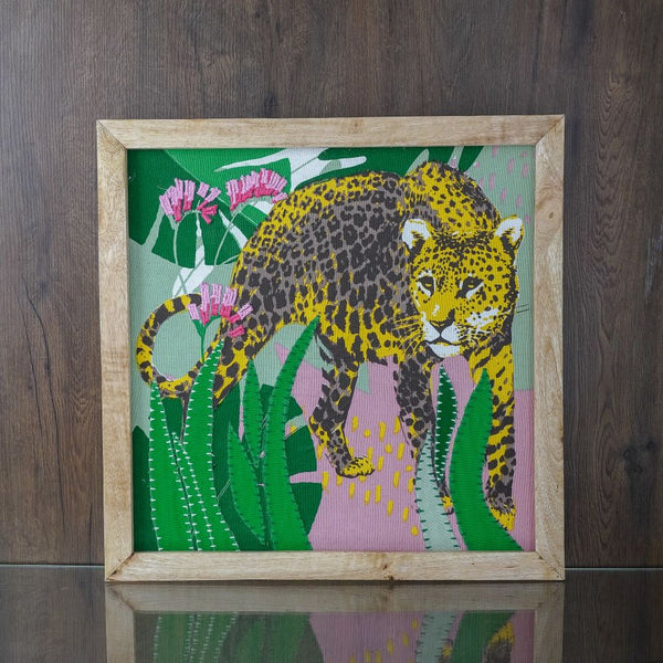 Tropical Tiger Canvas Painting 