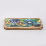 Wooden Meena Serving  Platter- Floral - The Decor Mart 