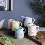 Ceramic Pastel Coffee Mugs- Set of 6 - The Decor Mart 