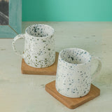White Terrazzo Mug Set of 2