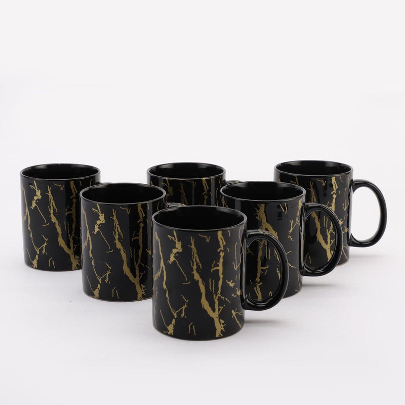 Ceramic Baroque Coffee Mug - Set  Of 6 - The Decor Mart 