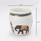 Ceramic Kullad- Elephant (Set of 6) - The Decor Mart 