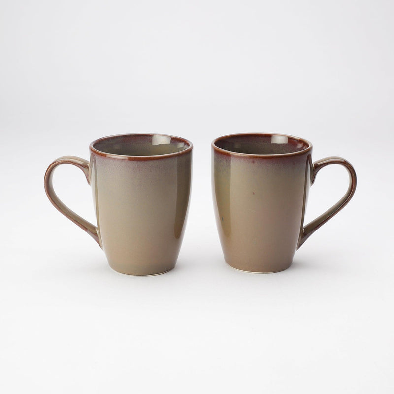 Ceramic Glazed Mug-Brown (Set of 2) - The Decor Mart 