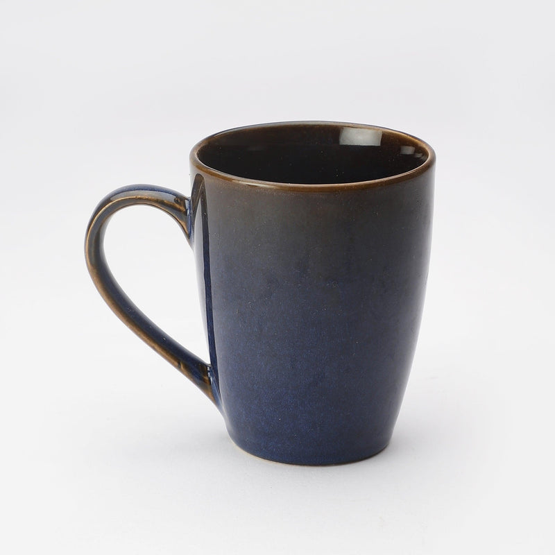 Ceramic Glazed Mug-Blue (Set of 2) - The Decor Mart 