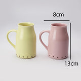 Ceramic Pastel Mug- Lemon & Pink  (Set of 2) - The Decor Mart 
