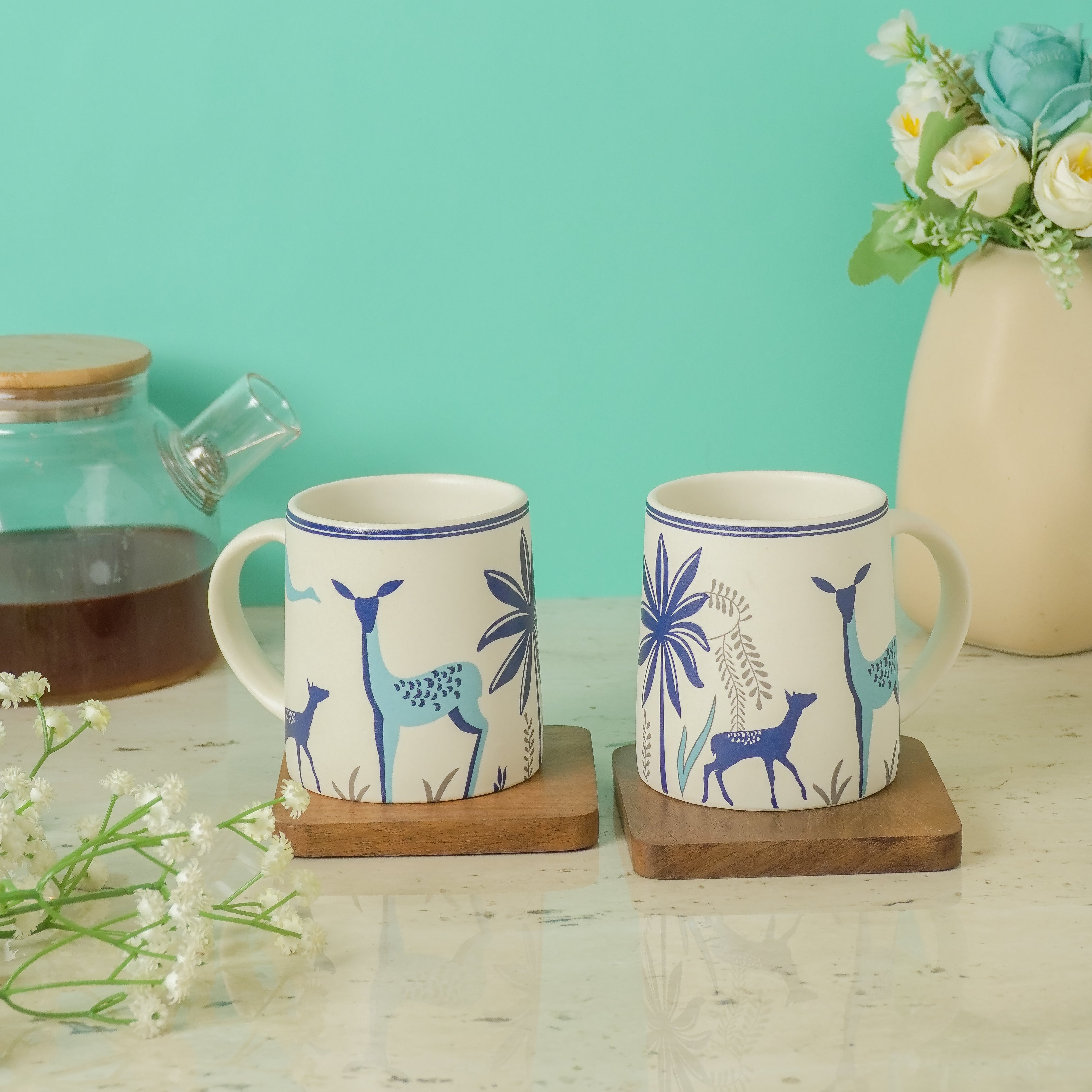The Bush Ceramic mug Set of 2 – The Decor Mart