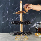 Clear Glass Three-Tier Cupcake Stand